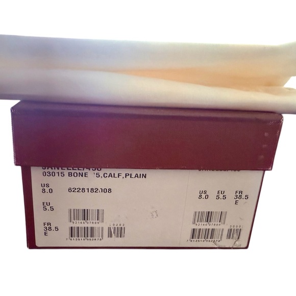 Bally Women’s Janelle Buckled Leather Loafers | Color: Bone (EU 38.5; NWT & Box) - Picture 15 of 16